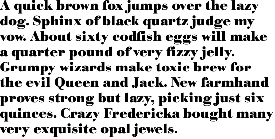 Bodoni No. 1 SB Bold OT