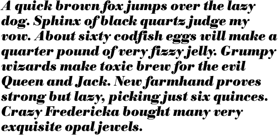 Bodoni No. 1 SB Bold Italic OT