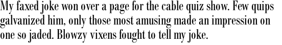 Bodoni No. 1 SB Condensed OT