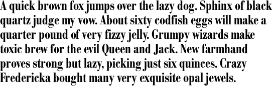Bodoni No. 1 SB Medium Condensed OT