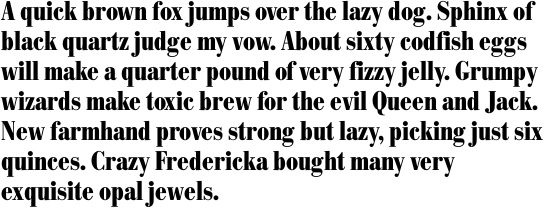 Bodoni No. 1 SB Bold Condensed OT