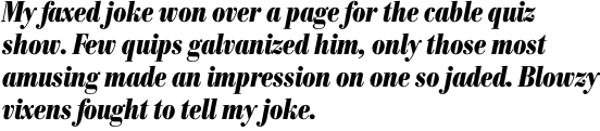 Bodoni No. 1 SB Bold Condensed Italic OT
