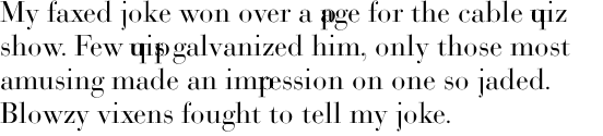 Bodoni SB Roman OT
