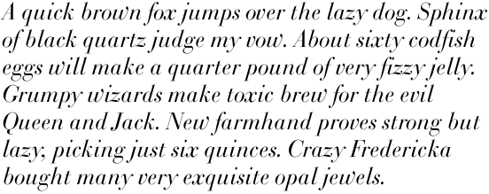 Bodoni SB Italic OT
