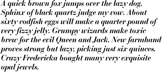 Bodoni SB Medium Italic OT