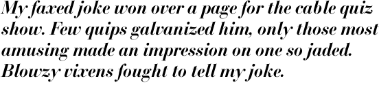Bodoni SB Medium Italic OT