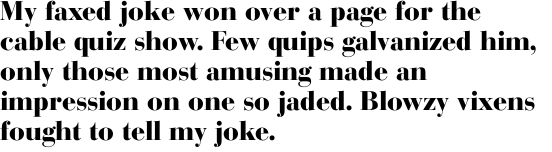 Bodoni SB Bold OT