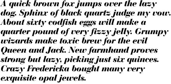 Bodoni SB Bold Italic OT