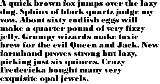 Bodoni SB Extra Bold OT