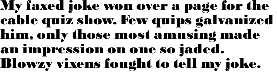 Bodoni SB Extra Bold OT