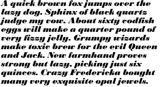 Bodoni SB Extra Bold Italic OT