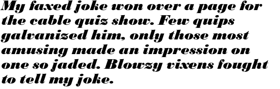 Bodoni SB Extra Bold Italic OT