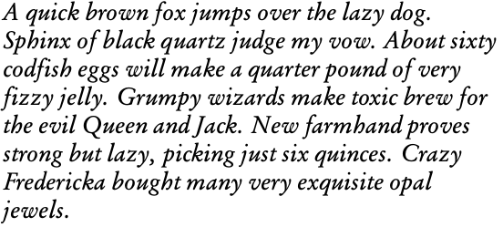Garamond SB Italic OT