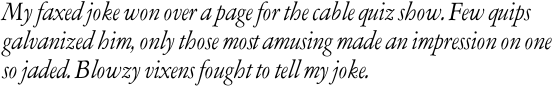 Garamont Amsterdam SB Italic OT
