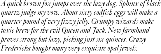 Janson Antiqua SB Italic OT