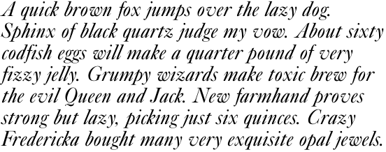 New Caslon SB Italic OT