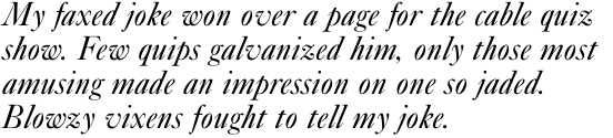 New Caslon SB Italic OT