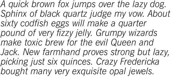 News Gothic SB Light Italic OT