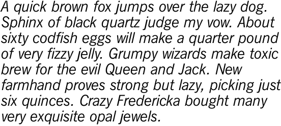 News Gothic SB Italic OT