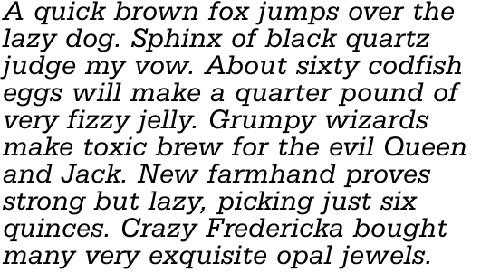 Serifa SB Italic OT