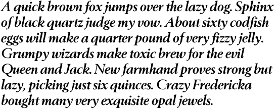 Berling SH Bold Italic OT