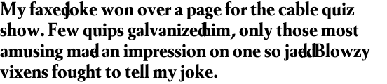 Berling SH Bold Condensed OT