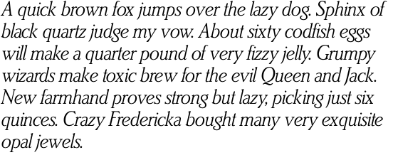 Brighton SH Light Italic OT