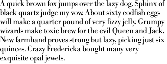 Bodoni No. 1 SH OT