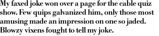 Bodoni No. 1 SH Medium OT