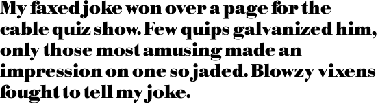 Bodoni No. 1 SH Bold OT