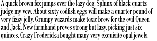 Bodoni No. 1 SH Condensed OT