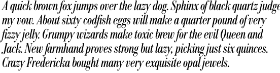 Bodoni No. 1 SH Condensed Italic OT