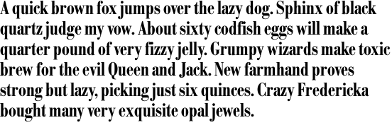 Bodoni No. 1 SH Medium Condensed OT