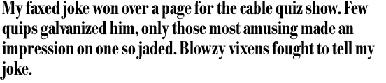 Bodoni No. 1 SH Medium Condensed OT