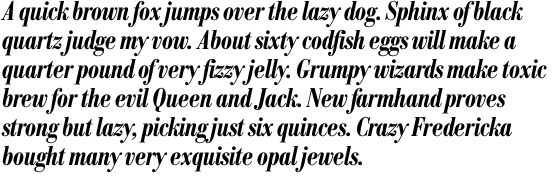 Bodoni No. 1 SH Medium Condensed Italic OT