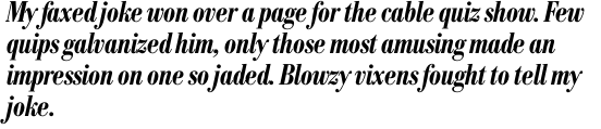 Bodoni No. 1 SH Medium Condensed Italic OT
