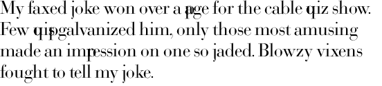 Bodoni SH Roman OT