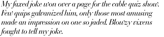 Bodoni SH Italic OT