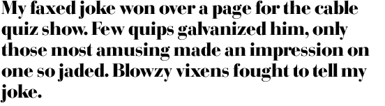 Bodoni SH Bold OT