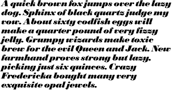 Bodoni SH Extra Bold Italic OT