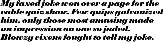 Bodoni SH Extra Bold Italic OT