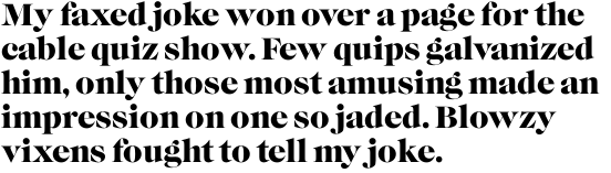 Caslon Graphique SH Regular OT