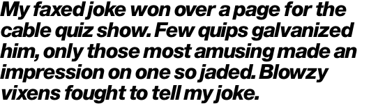 Europa Grotesque No. 2 SH Extra Bold Italic OT
