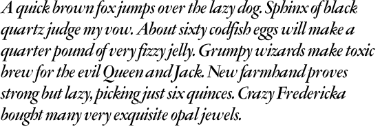Garamont Amsterdam SH Medium Italic OT