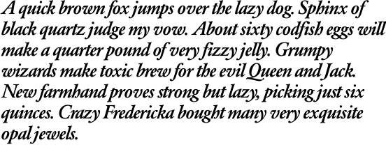 Garamond No. 2 SH Medium Italic OT