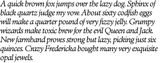 Minister SH Italic OT