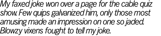 News Gothic SH Italic OT