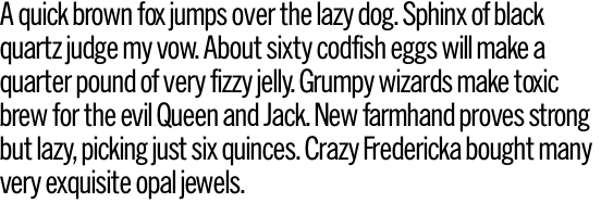News Gothic SH Condensed OT