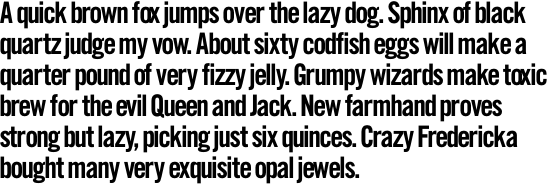 News Gothic SH Bold Condensed OT