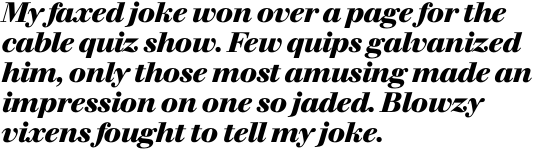 Walbaum SH Bold Italic OT